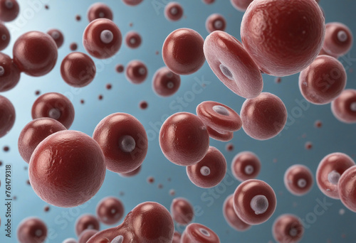 red blood cells flowing abstract background 