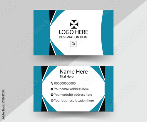 Corporates business card template layer setup.