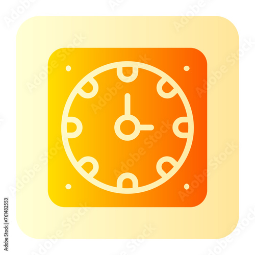 clock gradient icon