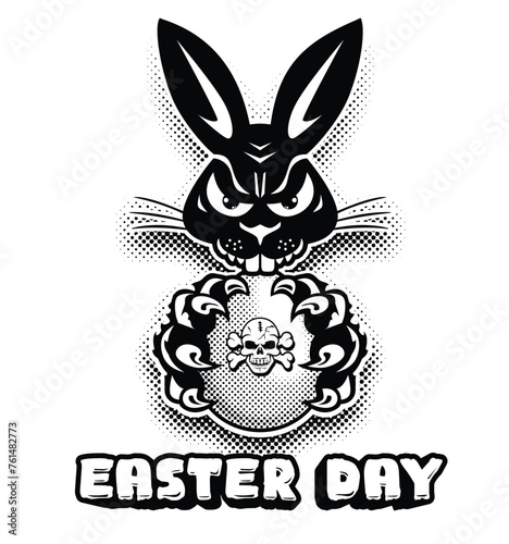 Easter bad rabbit icon