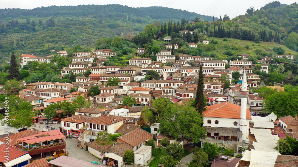 Sirince Village Old Town - izmir Turkey aerial photo v2