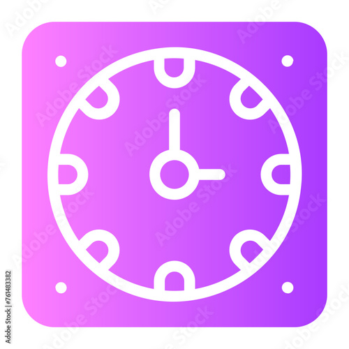clock gradient icon