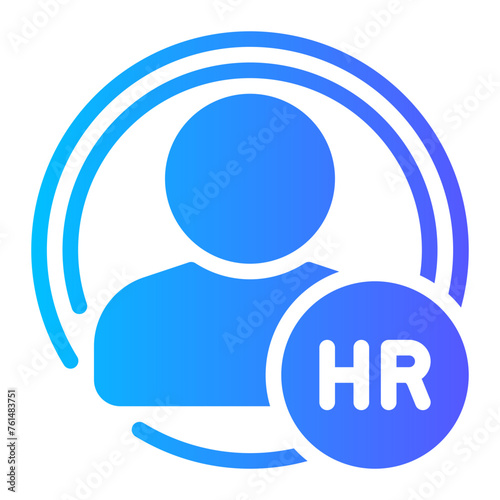 human resources gradient icon