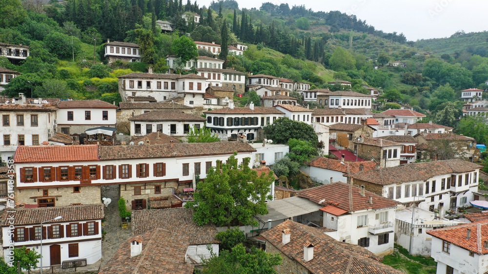 Sirince Village Old Town - izmir Turkey aerial photo v3
