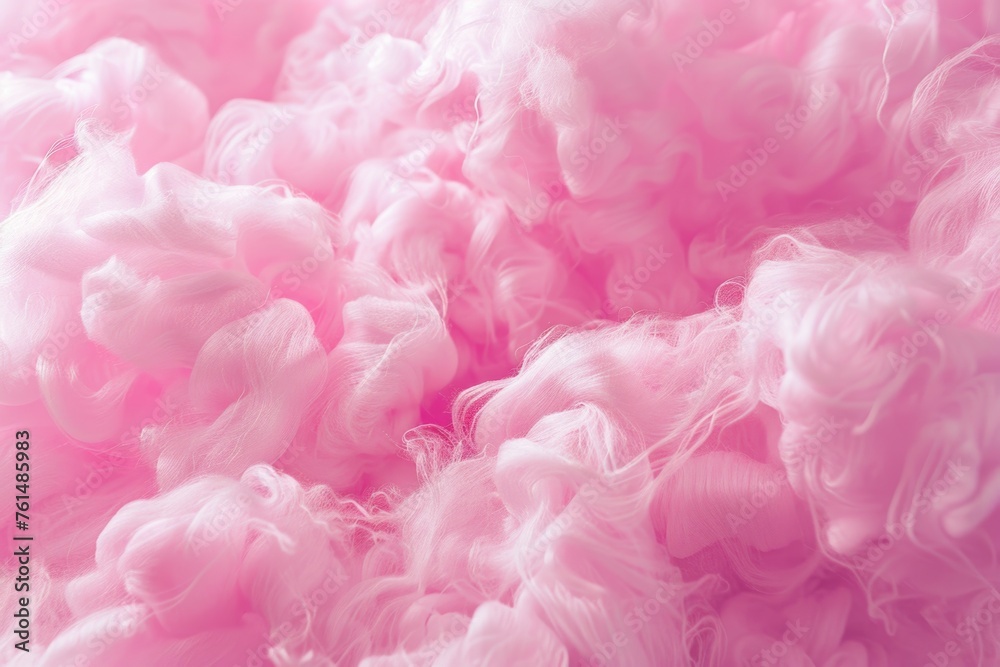 A close up of a pile of pink cotton. Perfect for textile or craft projects