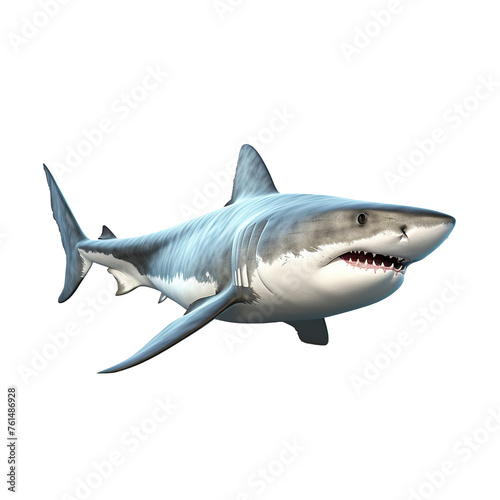 Great shark on transparent background, png  © Abidhasan