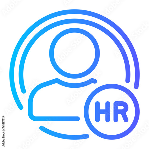 human resources gradient icon