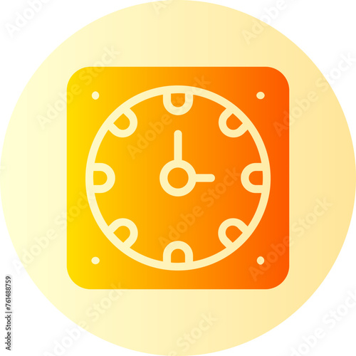 clock gradient icon