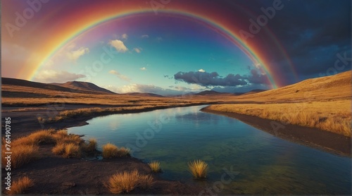 Creative image of a rainbow.