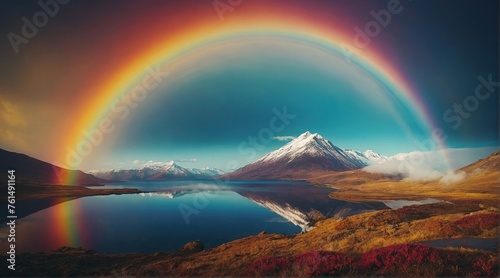 Creative image of a rainbow.