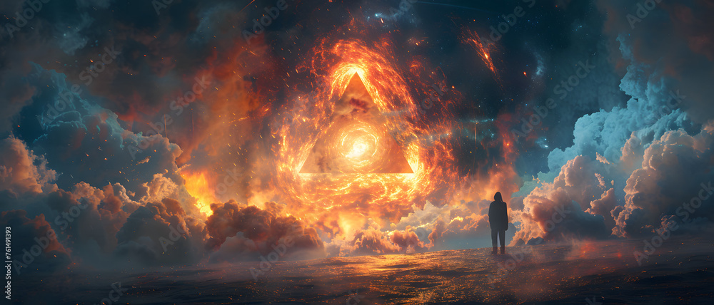 A captivating digital artwork that juxtaposes a surreal cosmic eye with celestial clouds, evoking a sense of cosmic awareness A captivating digital artwork that juxtaposes a surreal cosmic eye with celestial clouds, evoking a sense of cosmic awareness
