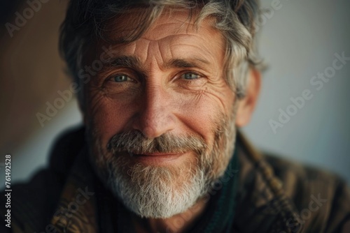 Close up of a person with a beard, suitable for various projects