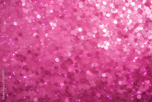 A bright pink champagne sparkle glitter pattern background