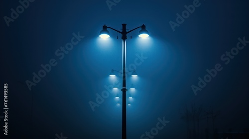 The glow of street lights at night setting a romantic mood, invoking memories and nostalgia, with ample space for text.