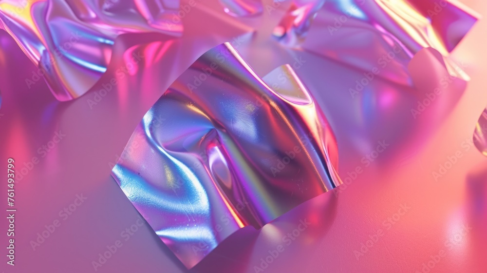 Close up of a shiny object on a surface. Great for product showcases