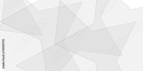 White paper star as energy mess abstract pattern in bright light with soft light shadows. white and grey space design concept background .