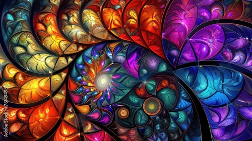 Abstract background featuring quantum fractals