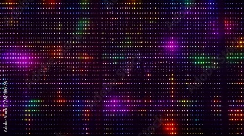 Wallpaper Mural colored digital data flow matrix effect on black background Torontodigital.ca