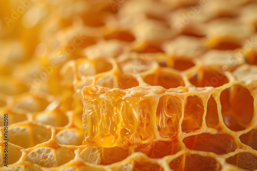 a honeycomb, ideal for a background emphasizing organic patterns.