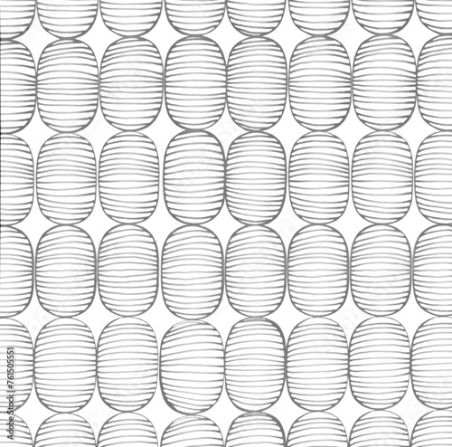 Drawing of oval in grey color on white background