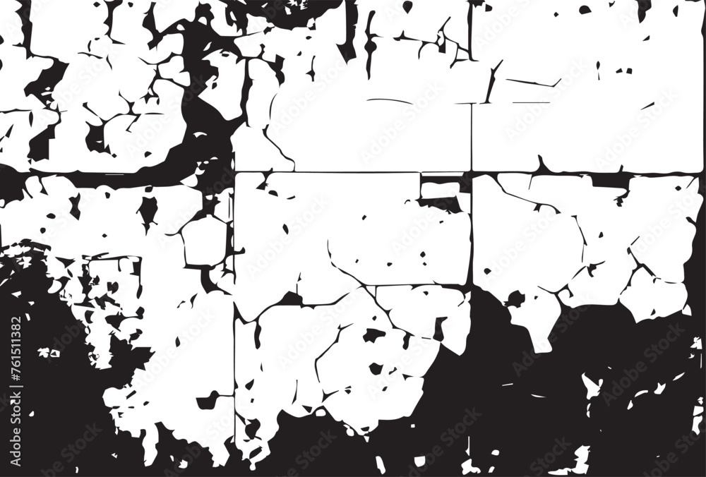 Naklejka premium Distressed overlay texture of cracked concrete