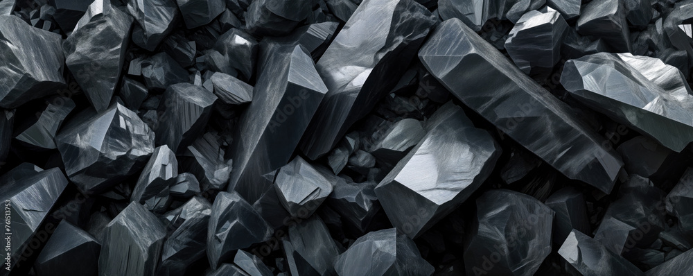 Black crystals, closeup macro detail - abstract crystalline background. Generative AI Black crystals, closeup macro detail - abstract crystalline background. Generative AI