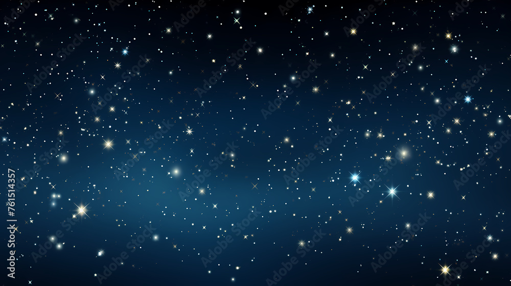 Dark blue night sky stars background