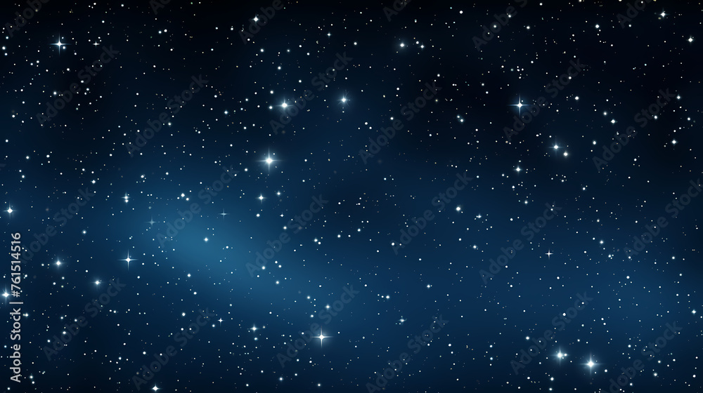 Dark blue night sky stars background