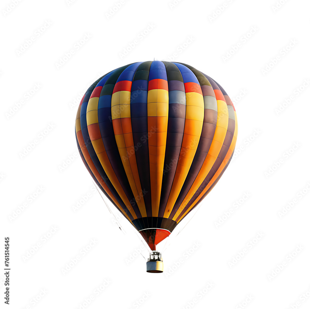 Fototapeta premium 3d air balloon isolated on transparent background