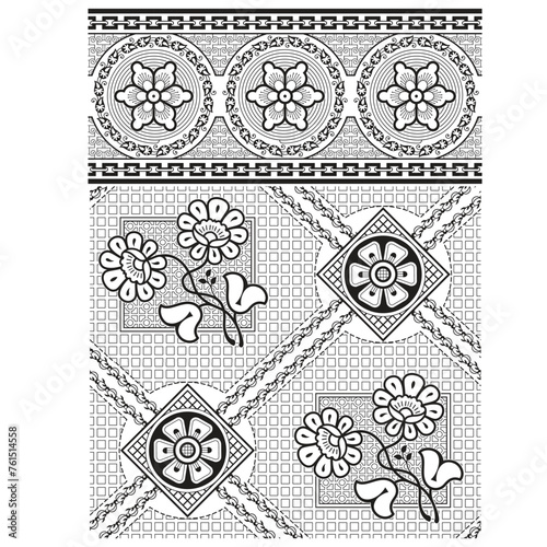 bedsheet design digital art use hand work and digital printing
