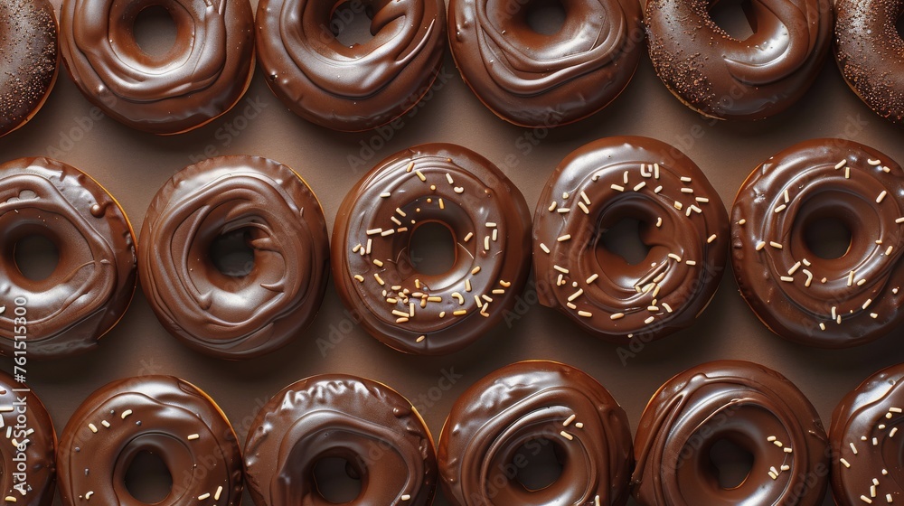 Box Filled With Chocolate Covered Donuts