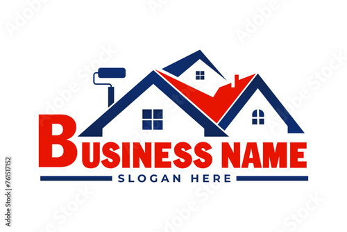 home repair, roofing, handyman, remodeling, renovation, home decor logo 