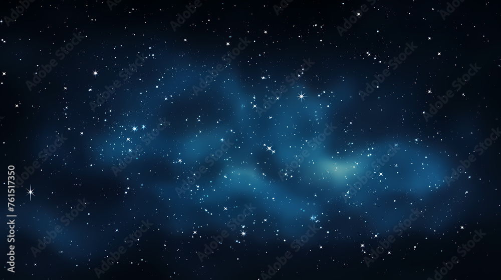 Fototapeta premium Dark blue night sky stars background