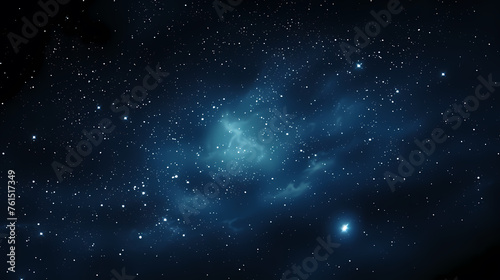 Dark blue night sky stars background