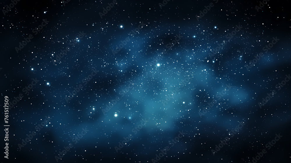 Fototapeta premium Dark blue night sky stars background