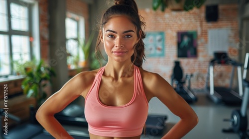 Woman in Pink Top Doing Yoga