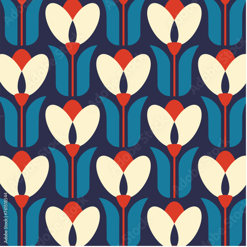 Tulip Graphic Designs in Fabric, Wallpaper and Textures