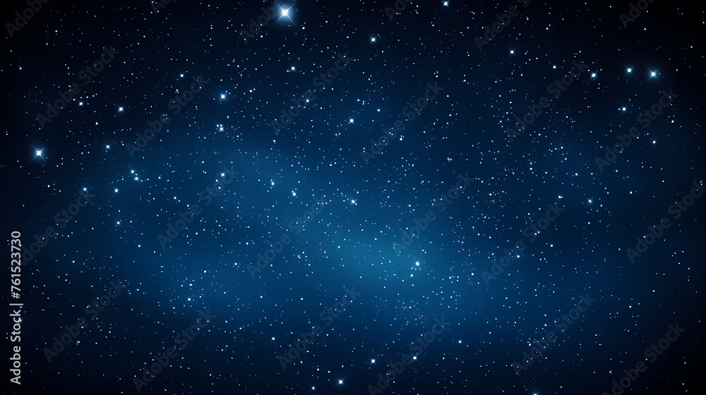 Stars fall in the dark blue night sky Stars fall in the dark blue night sky