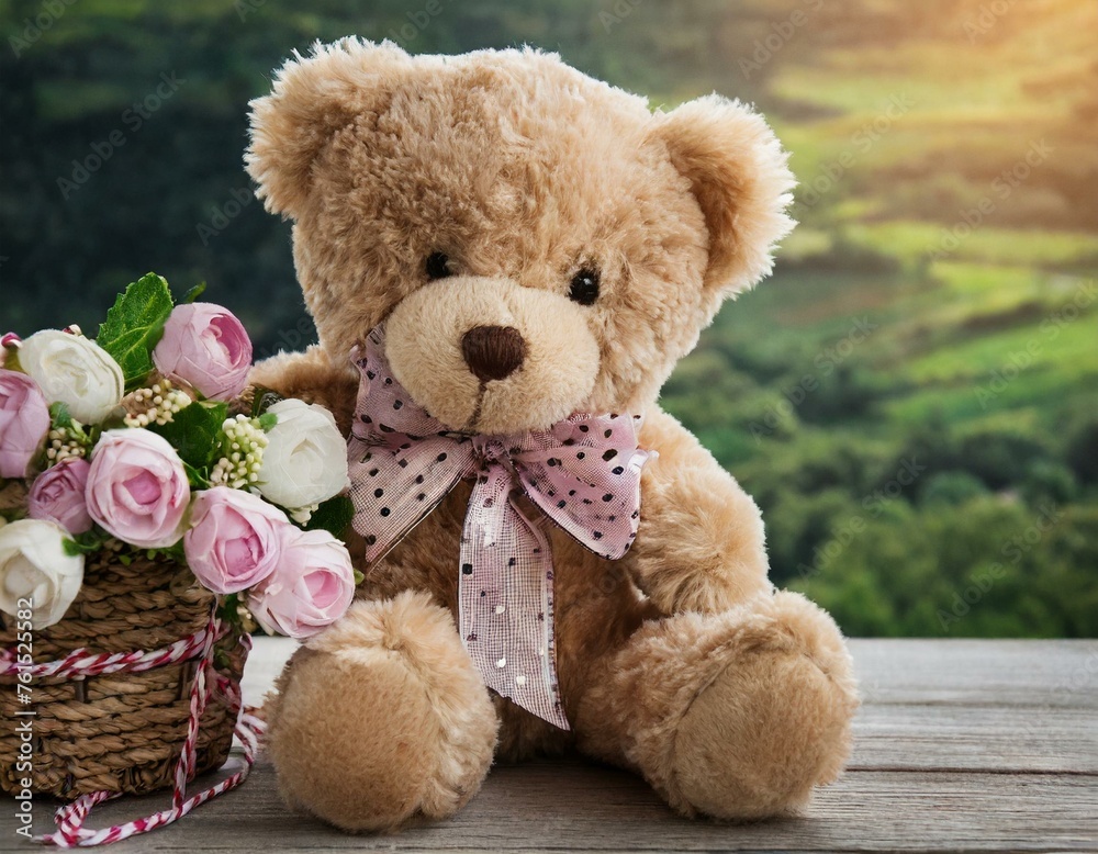 Obraz premium 귀여운 아기 곰인형