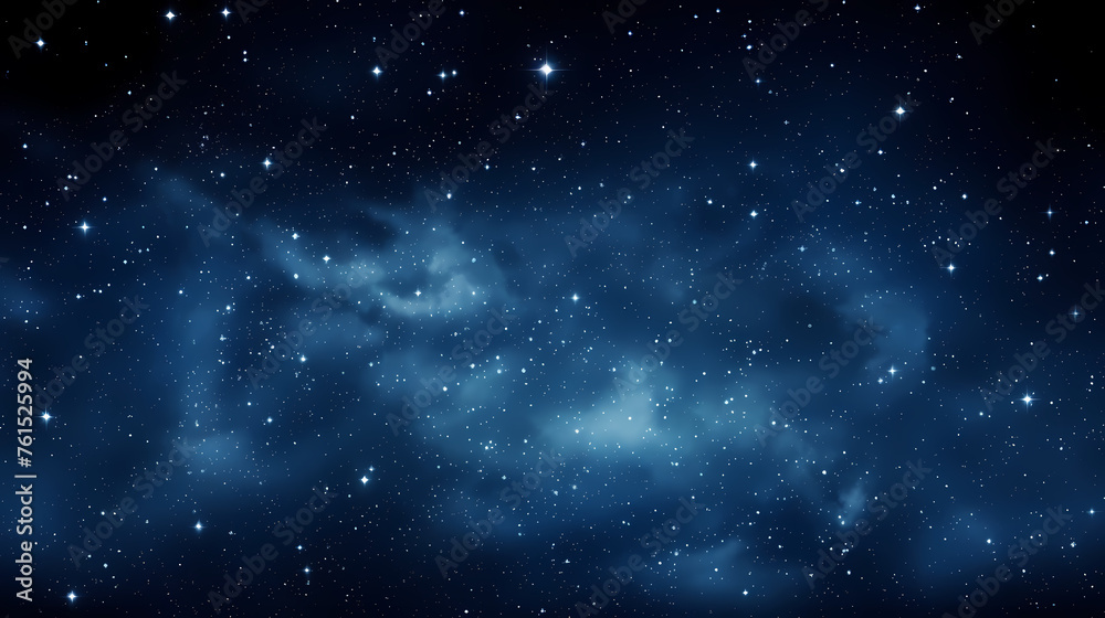Stars fall in the dark blue night sky Stars fall in the dark blue night sky