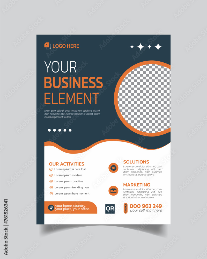 Modern and Clean Design Business Flyer or Trendy Business Leaflet Excellent Business Poster