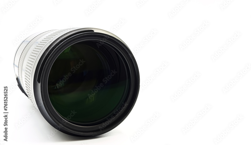 Close-up of a photographic camera lens. Large copy space Close-up of a photographic camera lens. Large copy space