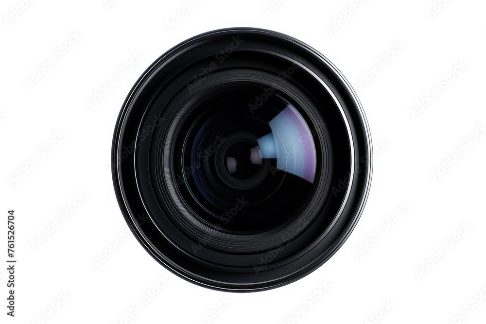 Close up of a camera lens on white background. Perfect for photography enthusiasts Close up of a camera lens on white background. Perfect for photography enthusiasts