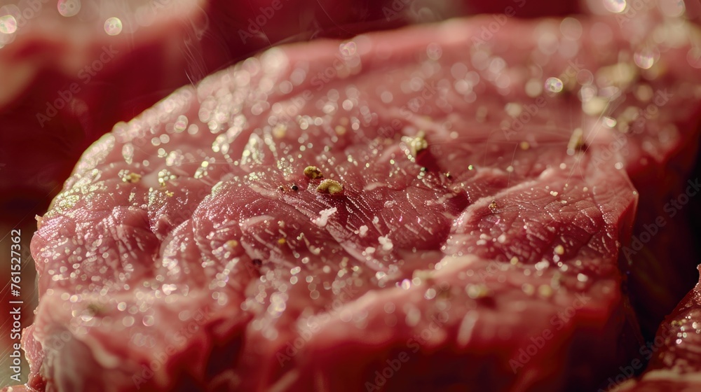 Fresh piece of meat on a wooden cutting board, perfect for food and cooking concepts Fresh piece of meat on a wooden cutting board, perfect for food and cooking concepts