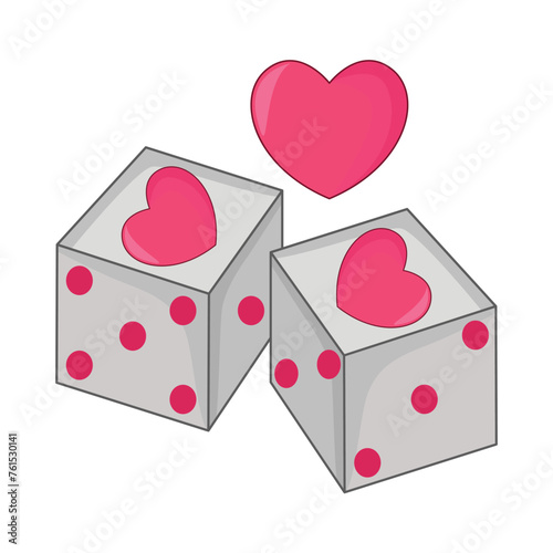 love dice illustration