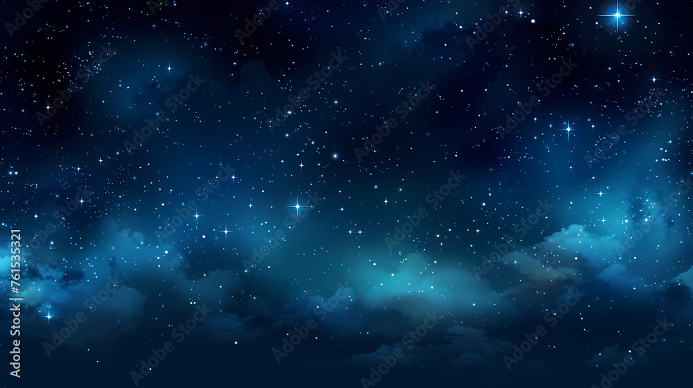 Fototapeta premium Night sky with stars and milky way