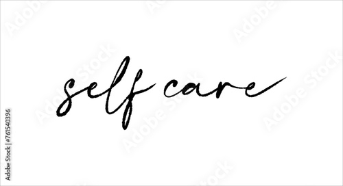 Selfcare - lettering vector isolated on white background