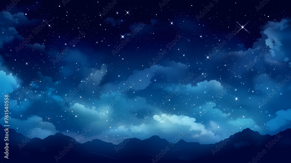 A night sky filled with countless stars