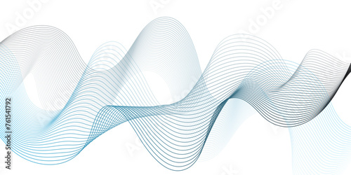 Abstract blue blend digital wave lines and technology background. modern stream wave background and wave curve lines background. Vector business Illustration pattern of lines in transparent background
