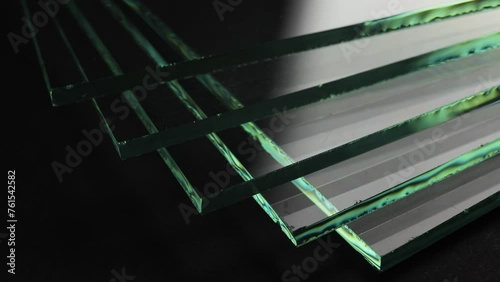 Glass factories produce glass used in buildings and homes. There are many different thicknesses and sizes.